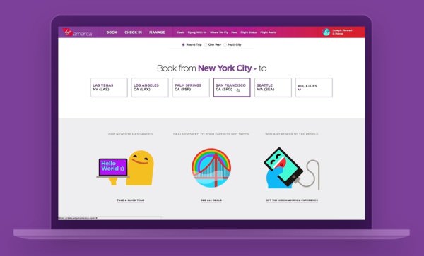 virgin america ux