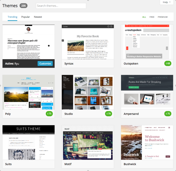 ведение блога темы для wordpress 