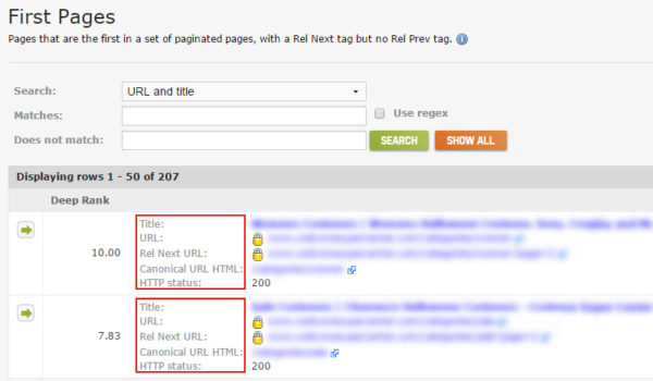 hidden-reports-pagination-first-pages