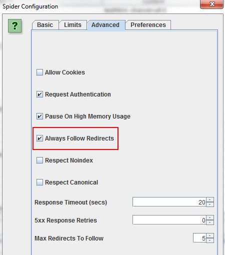 hidden-reports-sf-redirect-chains-settings